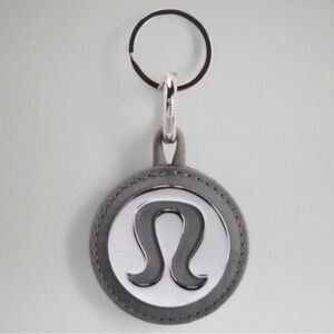 Lululemon Silver Logo Mirrored Keychain!